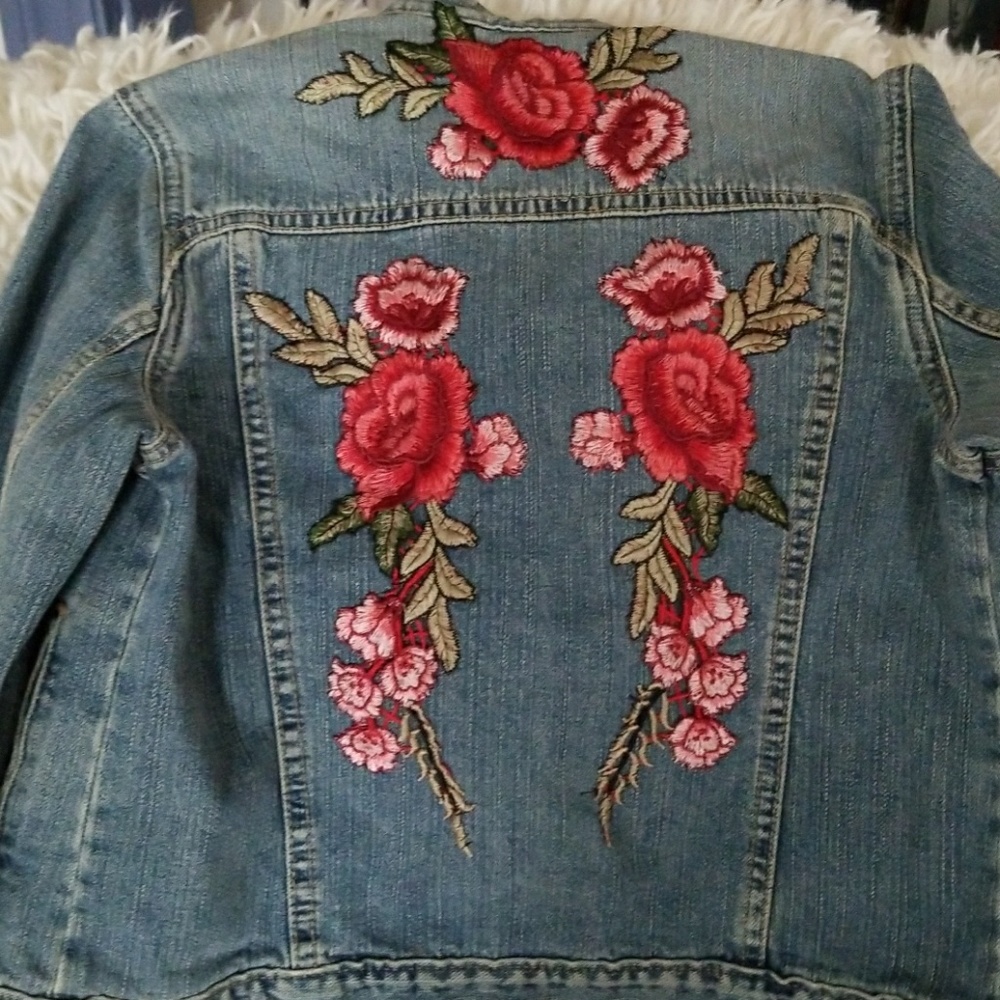 Vintage Levi hand  patched jacket